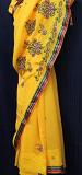 Saree 4924 Yellow Georgette Cocktail Party Wear Sari Shieno Sarees
